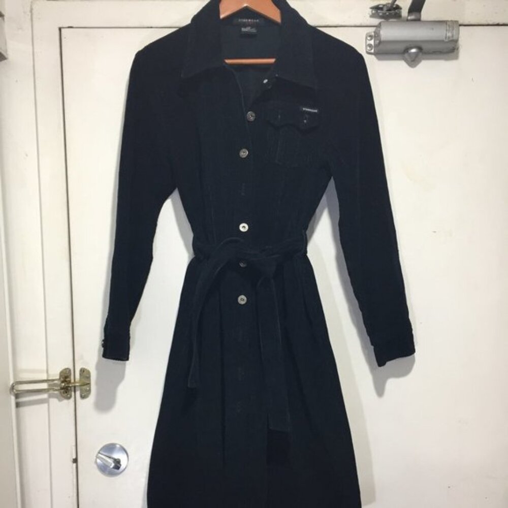 VINTAGE STARWEAR JEANS BELTED CORDUROY DRESSES SIZE L